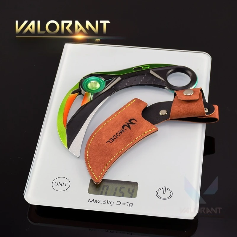 Ion 2.0 Karambit Valorant 16 cm Wapen Melee Game Perifere Draaibare Mes Ongesneden Blade Wapen Model Zwaard Geschenken Speelgoed collectie