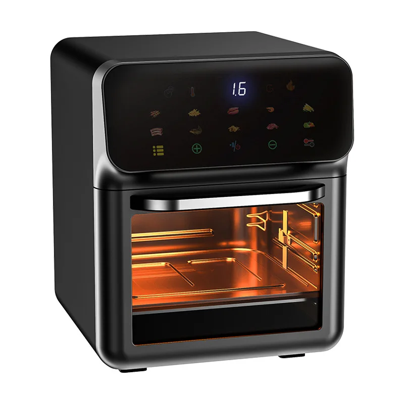 Oil-free Air Fryer with Viewing Window, Multi-layered Flip Cover Toaster Oven, Intelligent Home Electric Fryer