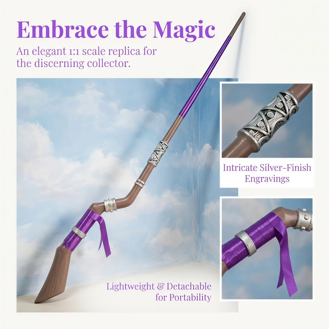 55inch Frieren Beyond Journeys End Fern Staff Rod Anime Cosplay Prop Katana Sword Ninja Knife Blade Sabre 1:1 Scale PU Toy Gift