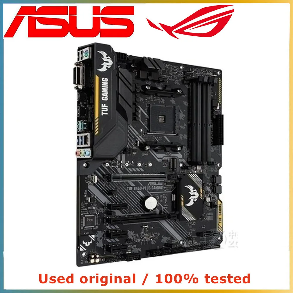 For ASUS TUF B450-PLUS GAMING motherboard, AM4 interface, supports AMD 5000 series processors, DDR4 memory, M.2 interfa