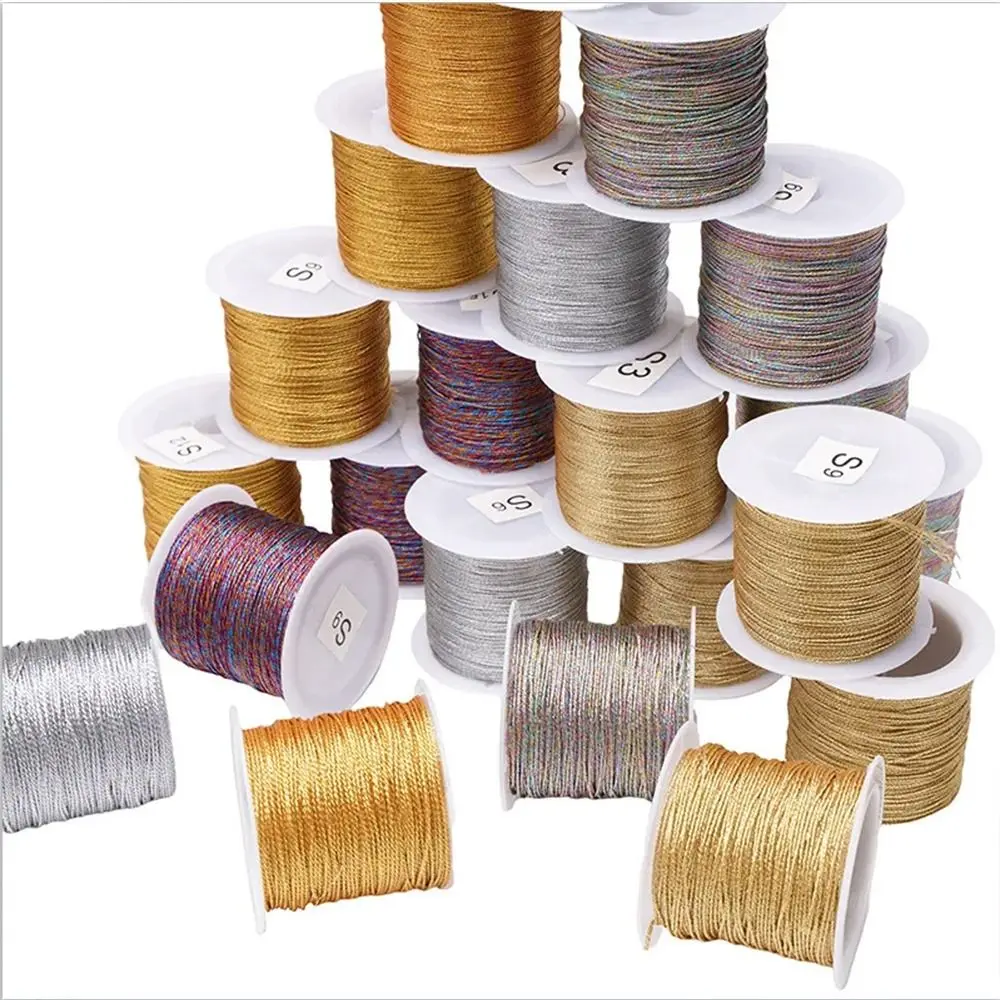 

High Quality 0.2-0.8mm Macrame Cord Rope Texture Colorful Braided String DIY Craft Gradient Color Braided Rope Jewelry Making