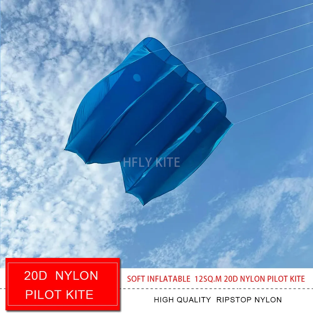 HFLY Nuovo Arrivo Ultra leggero 20D Nylon Pilota aquilone per Adulti di Alta Qualità Ripstop Nylon Morbido Gonfiabile Forma di Flusso Trattore Aquiloni