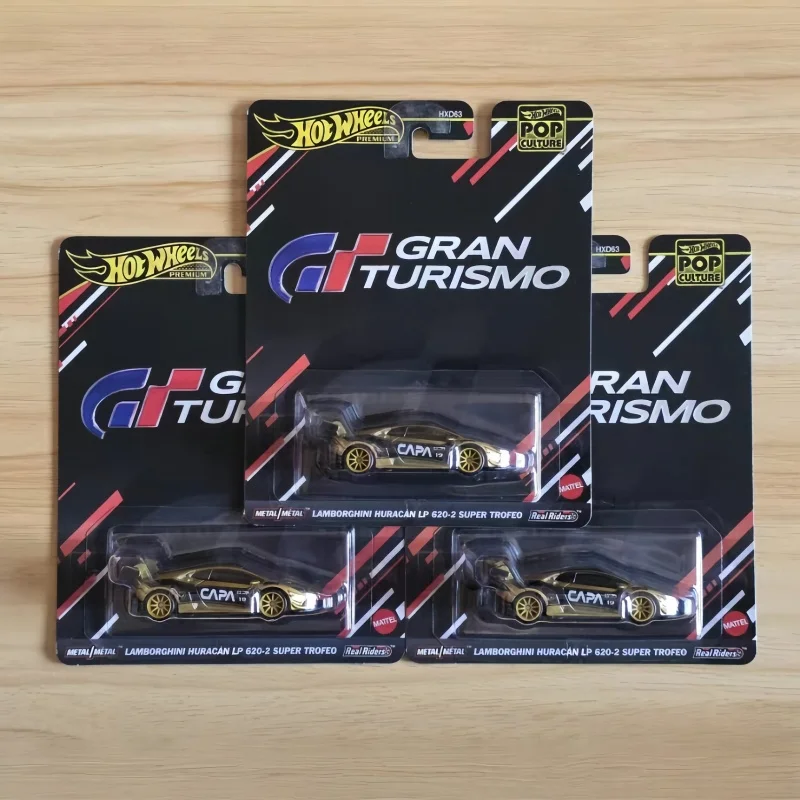 Em estoque rodas quentes hxd63 pop cultura gran turismo série modelo de fundição lamborghini porsche coleção brinquedos modelo de carro presentes