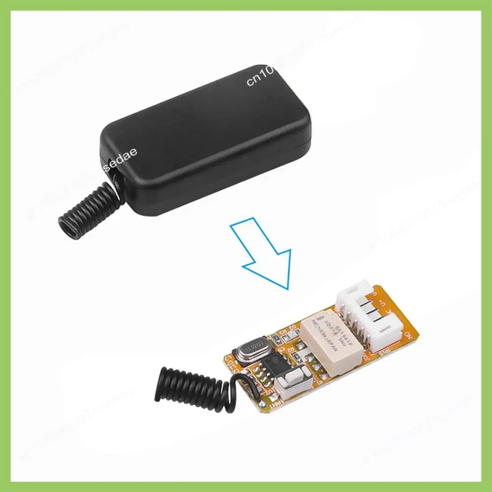 

Y19A 1 Set Small Contact NO COM NC Learning Button Control Switch Wireless Remote Control Switch