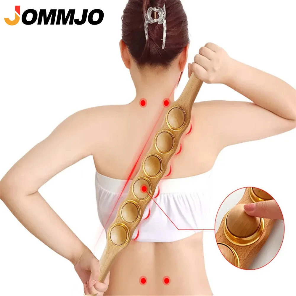 

1Pcs Wooden Massage Roller - Wood Therapy Massage Tools for Muscle Pain Relief, Body Shaping and Anti-Cellulite