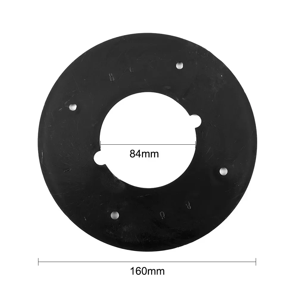 2pcs Black Circle Shape Electric Router Plastic Base Baseplate Base Plate For 3612 Electric Router Power Tool Accessories