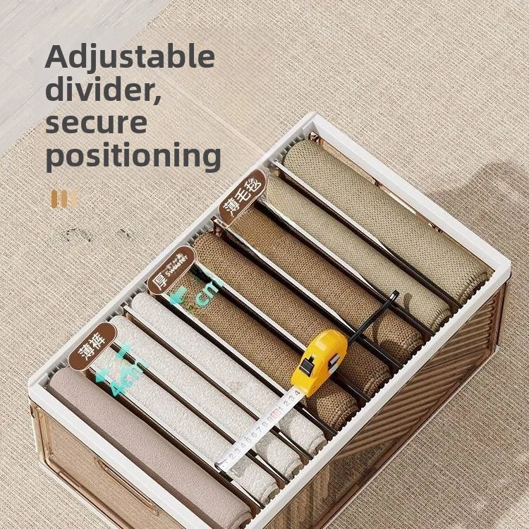 

Органайзер для хранения джинсов и одежды: многоуровневый контейнер для шкафа с разделителями, простой стильный дизайн