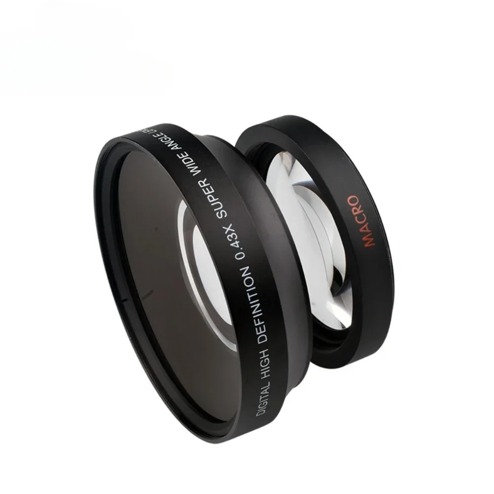 

0.43x 67mm 72 mm HD Super Wide Angle Additional Lens with Macro Portion Affiliated Lens for Cannon Nikon Camera Lens