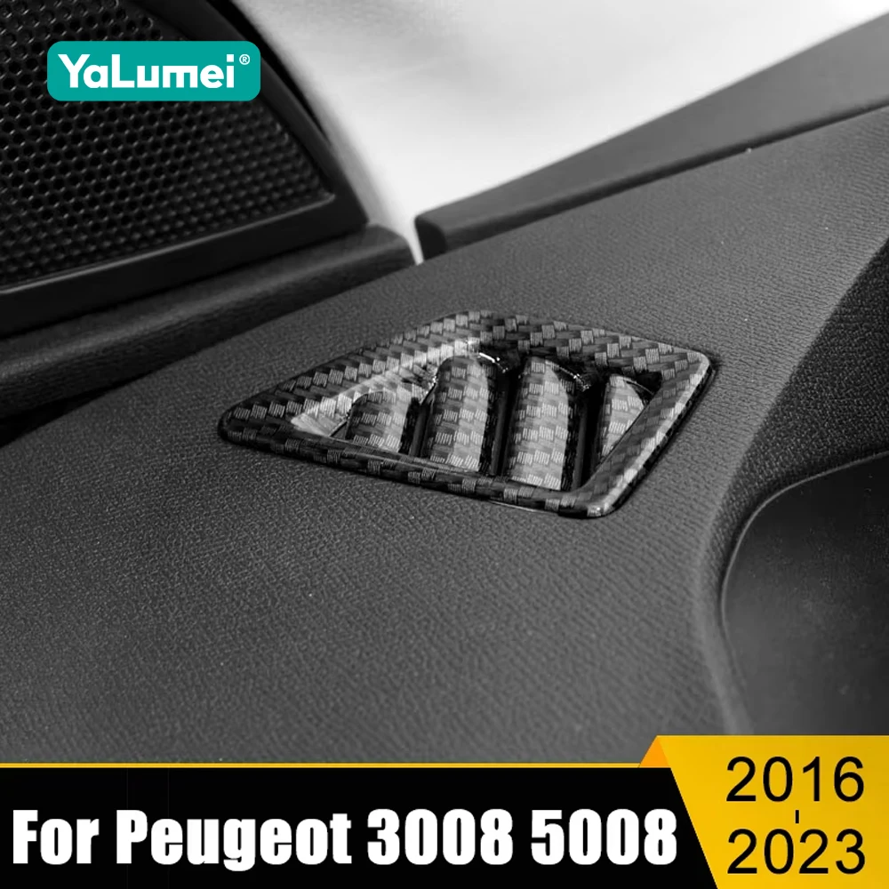 

For Peugeot 3008 5008 GT 2016 2017 2018 2019 2020 2021 2022 2023 Car Dashboard Air Conditioning Vent Outlet Cover Accessories