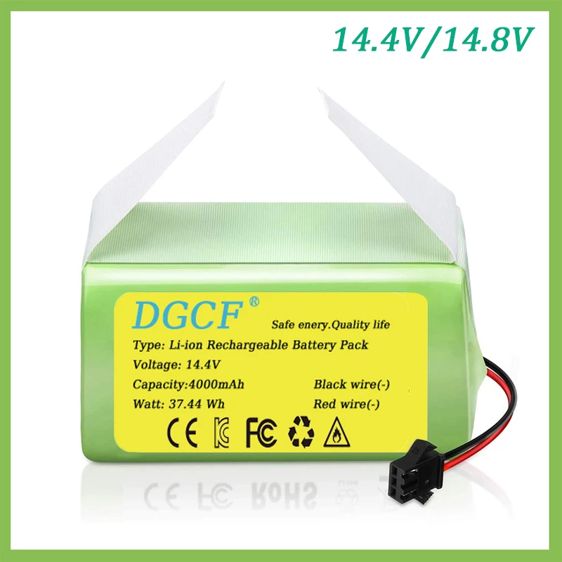 DGCF 14.4V 3500mAh Li-ion Replacement Battery for Conga Excellence 990 950 1090 1790 1990 Ecovacs Deebot N79 Eufy RoboVac Pil
