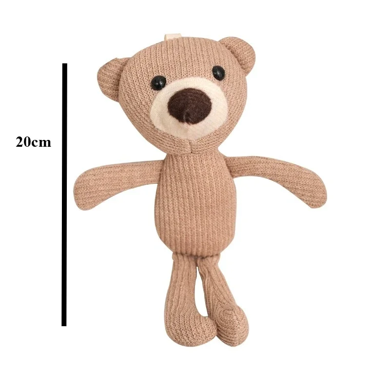 Newborn Photography Props Baby Bear Outfit Jumpsuit Hat Baby Boy Girl Animal Photo Prop