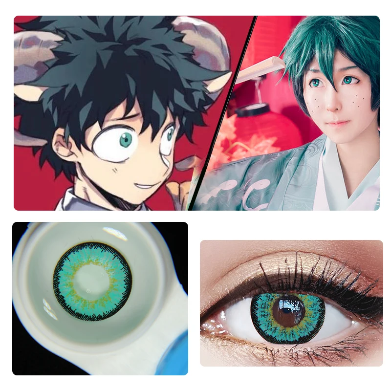 Color Contact Lenses For Eyes Anime Cosplay Costume Decorative Contact Lenses Contact Lens Beauty Makeup Sakura Look