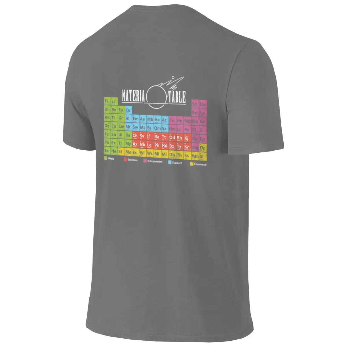 Materia Table American Style Reversible T-shirt Fresh And Versatile Original Cotton Tee