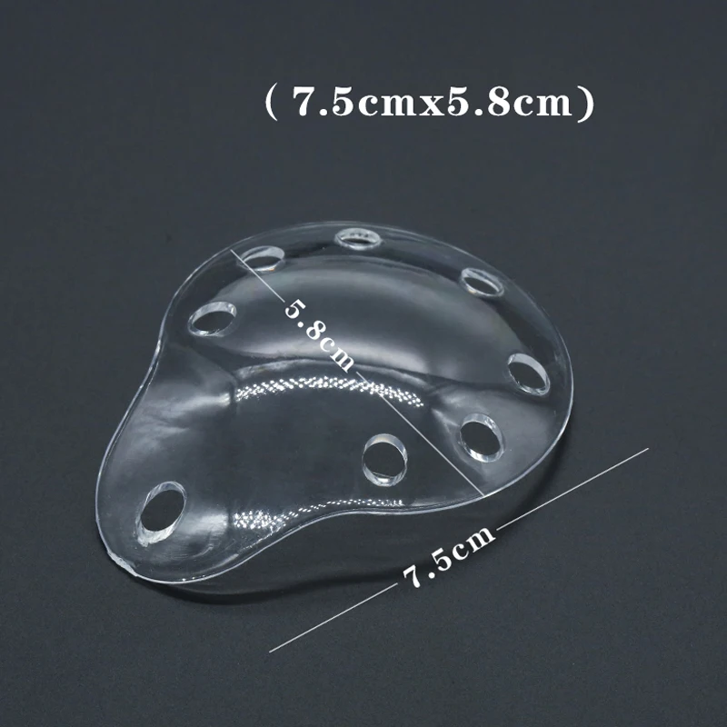 Clear eye mask After eye surgery protection Suzhou Strong Oval scoop shape breathable eye mask with small holes