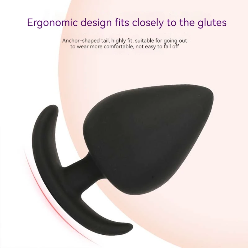 5 Sizes Anal Plug Safe Silicone Round Anal Butt Plug Unisex Wearable Stopper Adults Sex Toys for Men/Women Trainer for Men/Women image 3