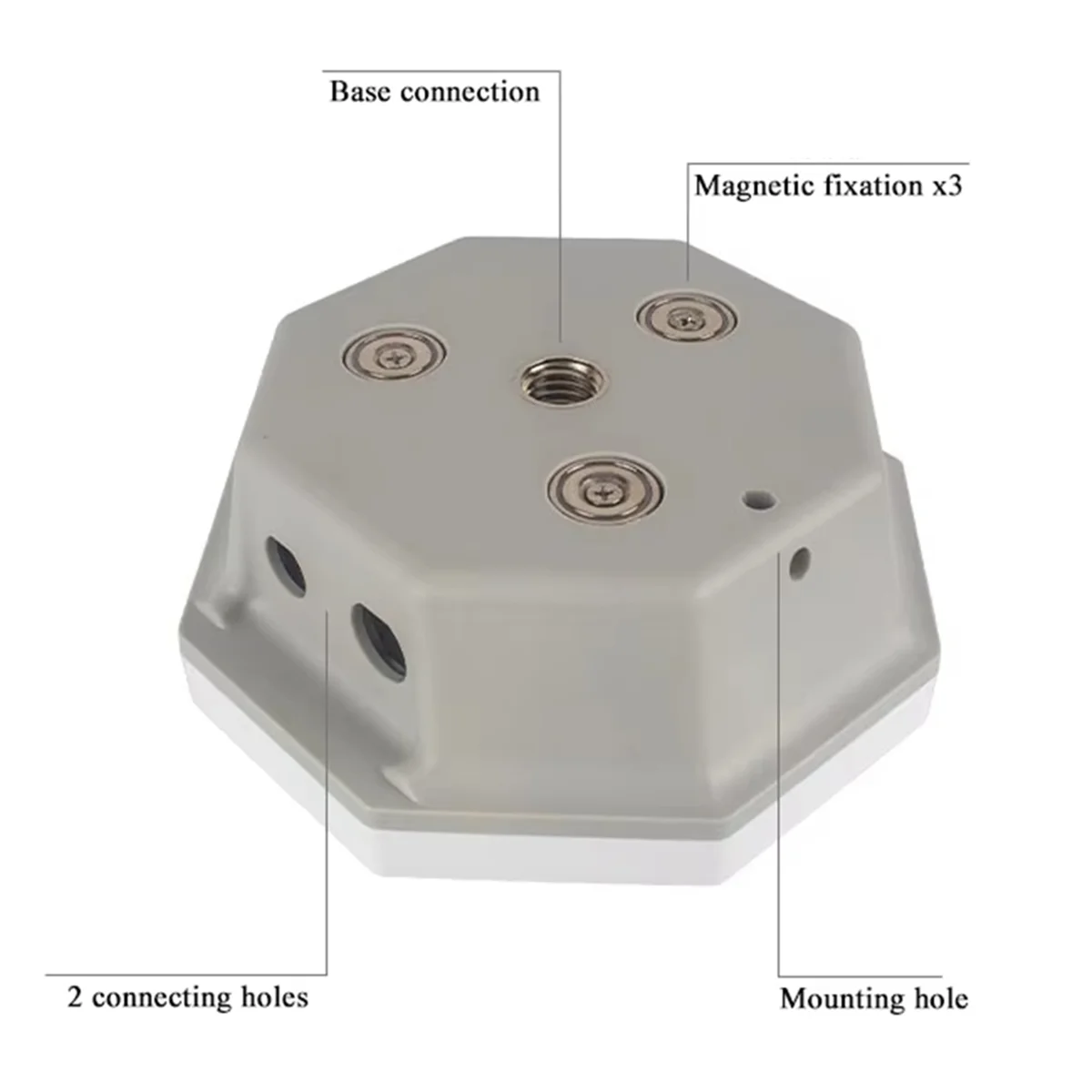 STA-55H Custodia GPS con buco della serratura di sicurezza Custodia UV ad alta capacità IP67 Custodia per antenna GNSS agricola per ricevitore RTK