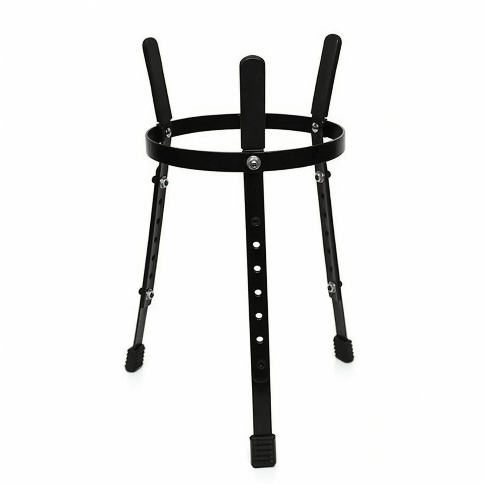 Professional Metal Drum Stand Adjustable Height with Circular Top Band for Snare Tom Drum Kit Support Floor Standing Hardware