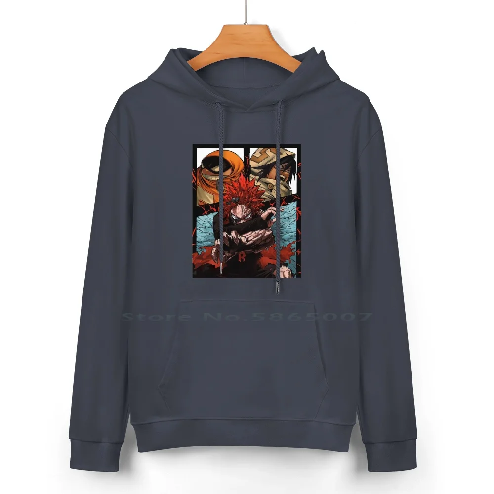 Red Riot Kirishima Pure Cotton Hoodie Sweater 24 Colors Mha Red Riot Kirishima Fat Gum Sun Eater Bakugo Todoroki Anime All