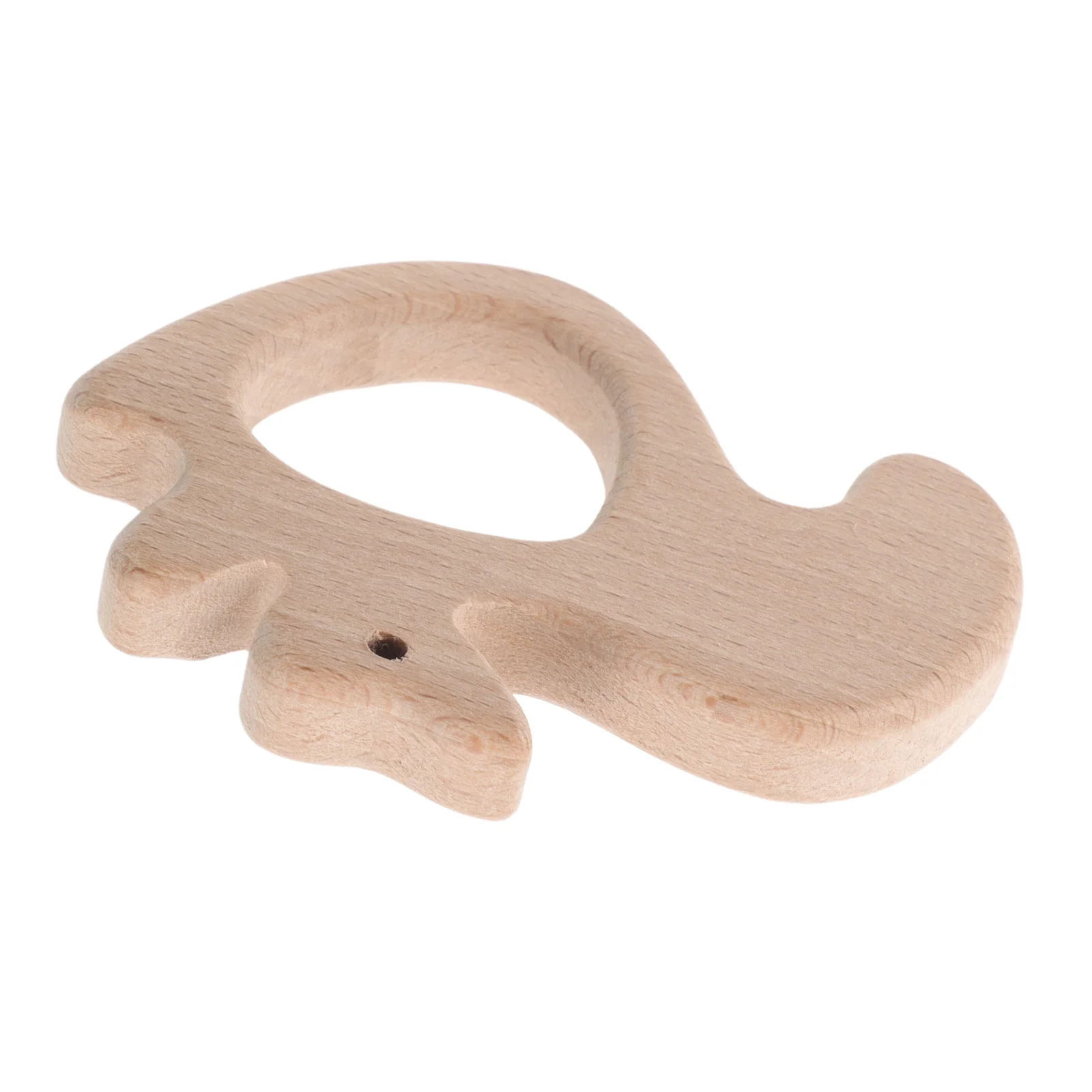 Entzückender Kauer aus Holz in Tierform für Babys, Zahnstäbchen aus natürlicher Buche, sensorische Entwicklung, Montessori-inspiriertes Kleinkind