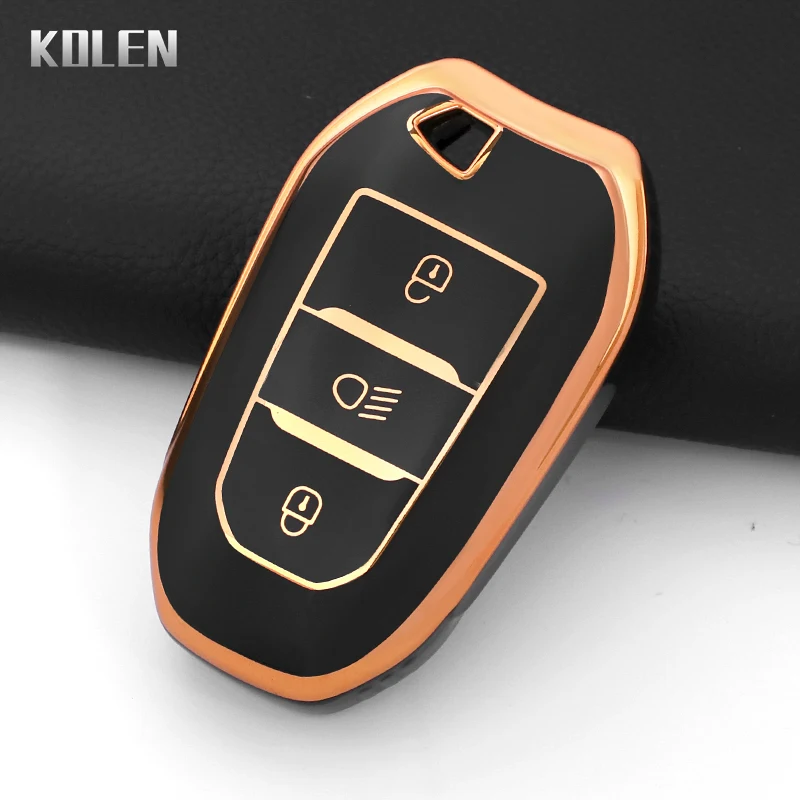 TPU Car Key Case Cover Shell For Peugeot 308 408 508 2008 3008 4008 5008 Citroen C4 C4L C6 C3-XR Picasso DS3 DS4 DS5 Accessories