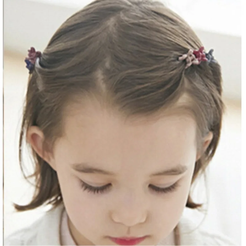 100 قطعة مقاطع شعر طفلة-متعددة الألوان مشابك مخلب زهرة صغيرة إكسسوارات الشعر دبوس شعر صغير للأطفال والنساء هدايا الحفلات المدرسية #6