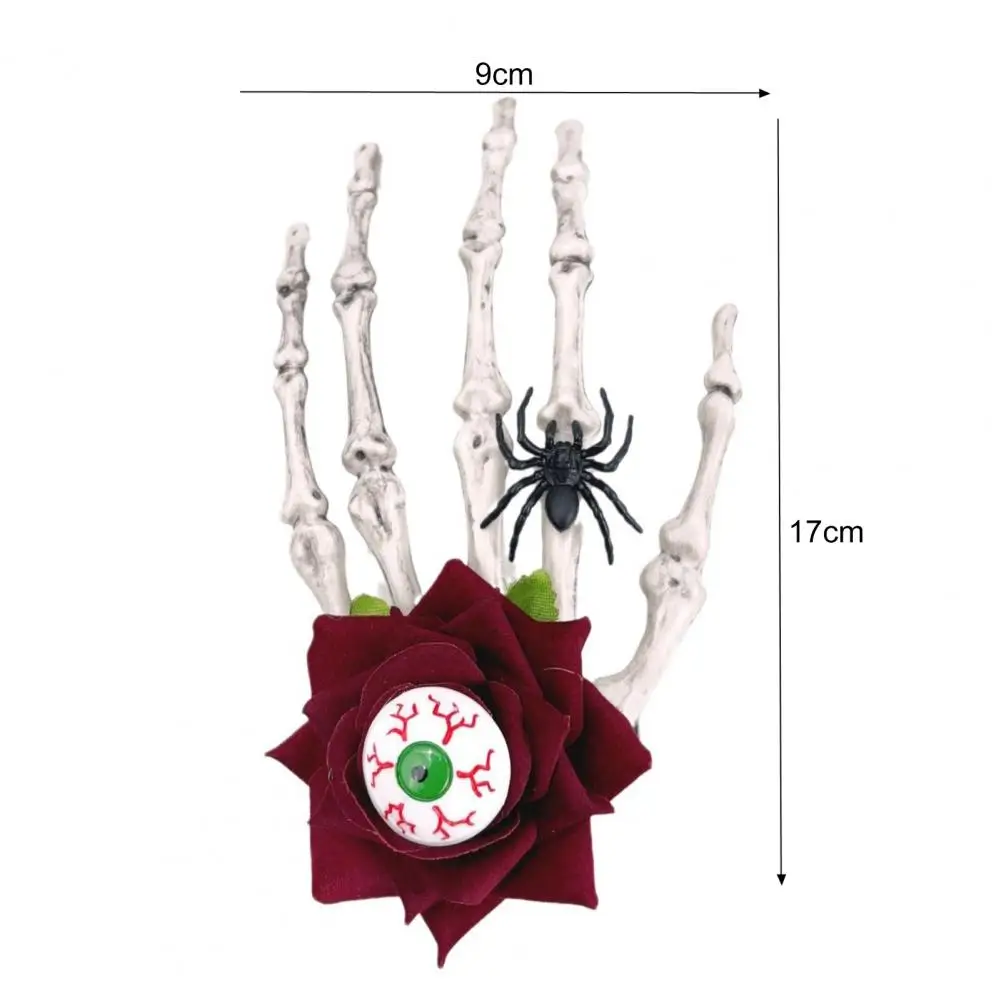 Skull Skeleton Hand Retro Rose Hair Clip Cos Hair Accessories Bone Hairpin Halloween Party Gifts For Women Hair Accessories