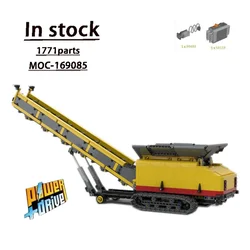 MOC-169085Self Propelling Hopper Feeder Conveyor Assembly Stitching Building Block Model 1771 Parts Kids Birthday Toy Gift