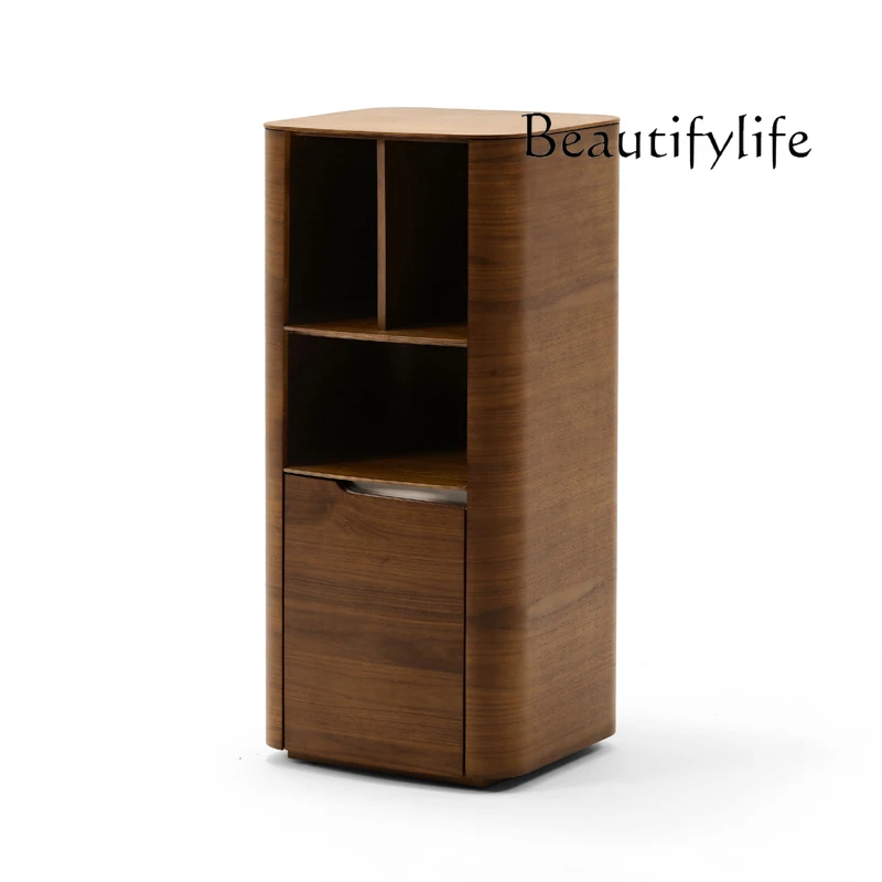 

Nordic simple retro modern simple half boat multi-functional medium and ancient style movable storage side cabinet