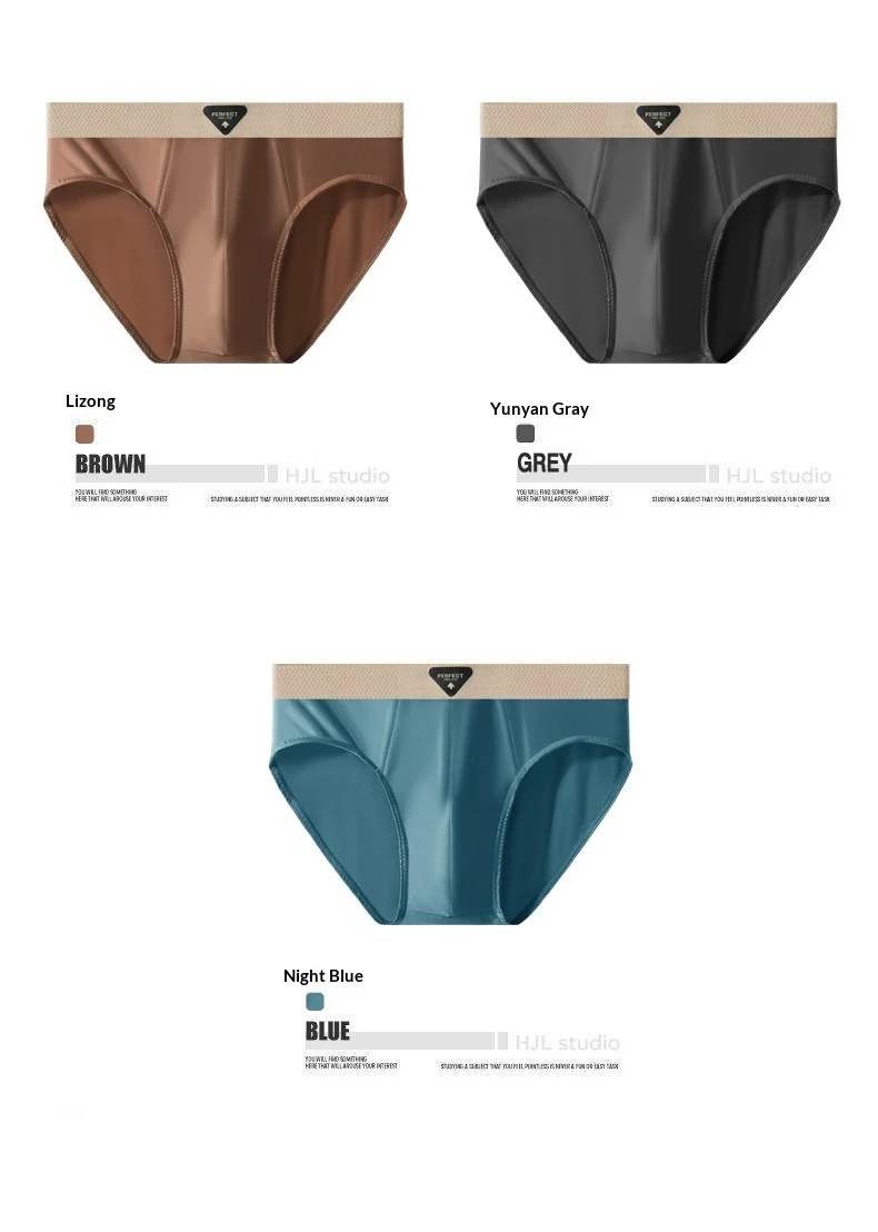 Herren Eisseide Boxershorts 4er-Pack Weiche Glatte Tägliche Unterwäsche in Verschiedenen Farben Flache Ecken Unterhose – Detail 10