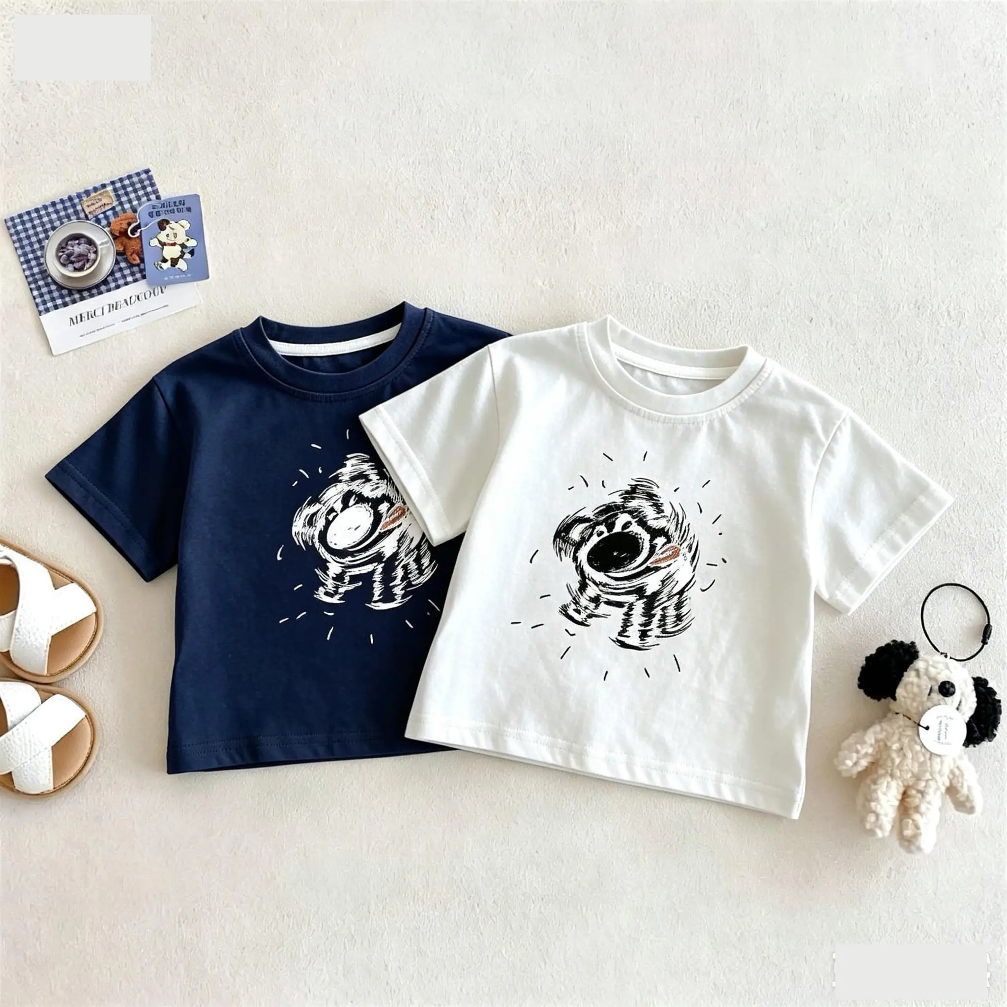 T-shirts For Boys Clothes Summer Short Sleeve Tops Printed Cartoon Cotton Casual Kids Tees Children Clothing Fashion T Shirt