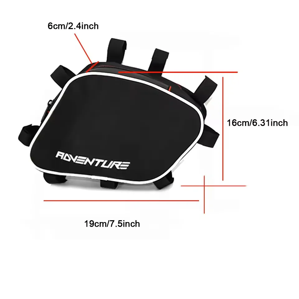 New Frame Crash Bars Waterproof Bag Motorcycle Bumper side bags Tool box For 1050 1090 1190 1290 ADV Adventure R Travel Bags