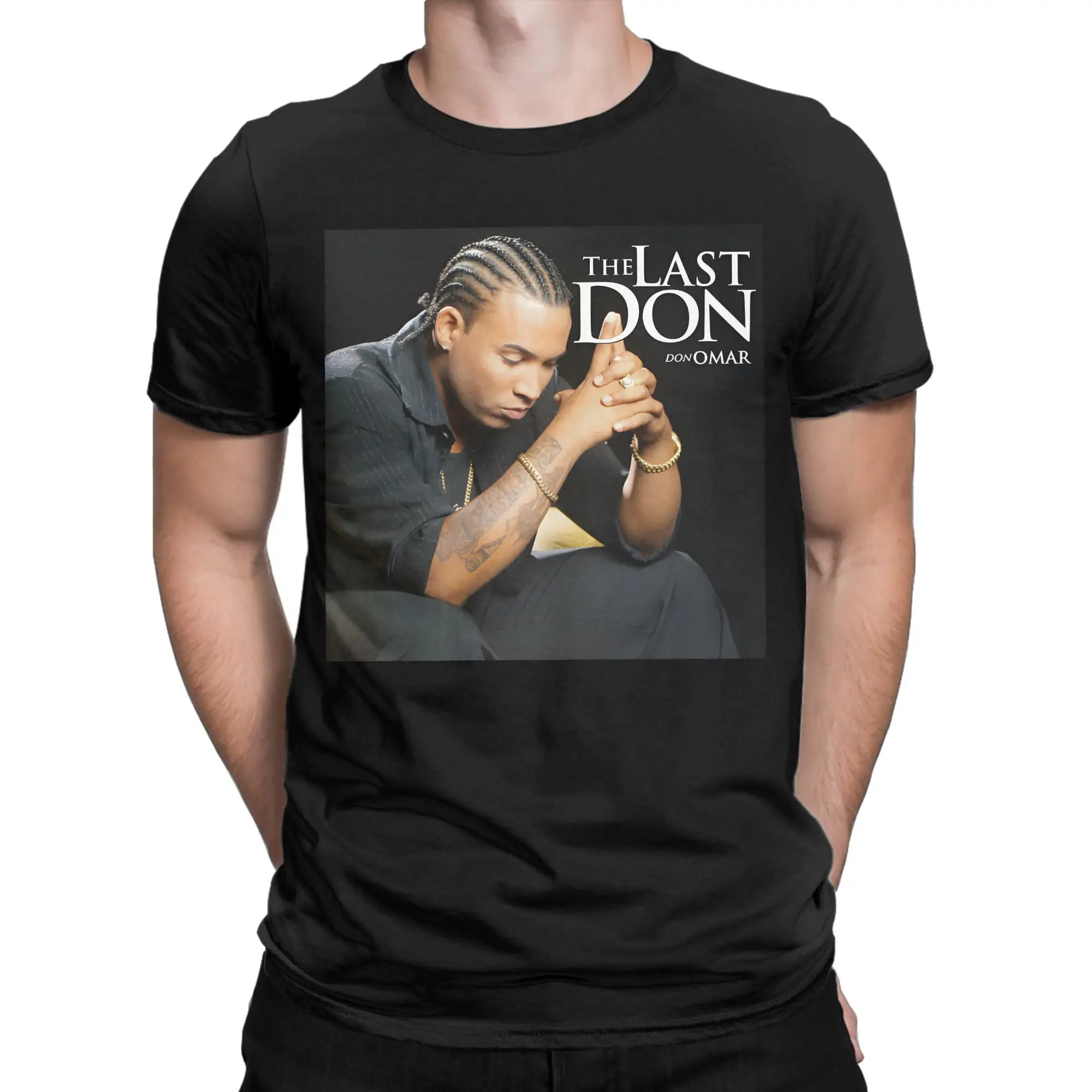 Camiseta estilo streetwear de verano Don Omar The Last Don Album, camisetas de ocio, camiseta de algodón para hombre, ropa clásica de manga corta