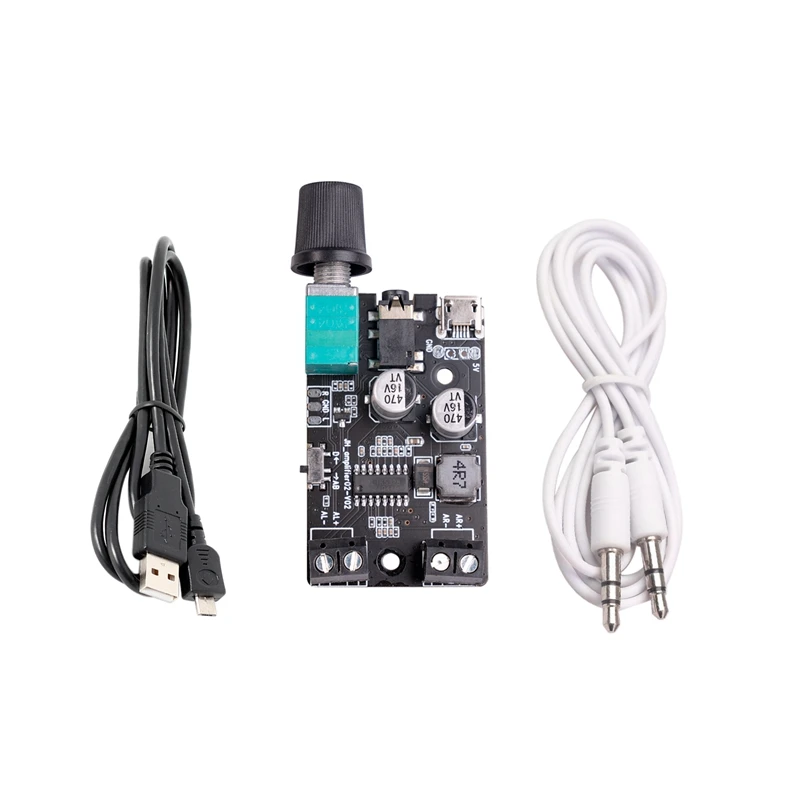 

5Wx2 Stereo Dual Channel Digital Amplifier Board Audio Amplifier Module DC5V Class D Amplifier With Volume Adjustment