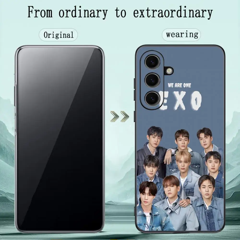 حافظة لهاتف سامسونج جالاكسي S25 S24 S23 S22 S21 S20 Plus Ultra Note20 Soft Black