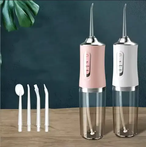 Portable Smart Electric Oral Irrigator Water Flosser 4 Jets 3 Modes Rechargeable Dental Water Jet Irrigator Dental Teeth Cleaner