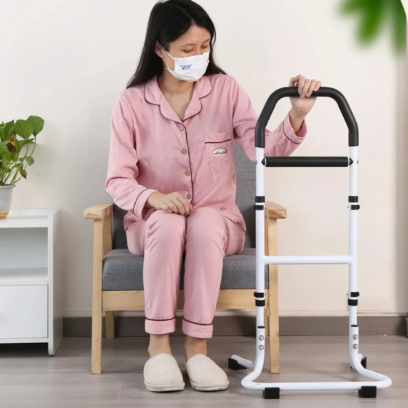 

‌Senior Bedside Assist Rail - Anti-Slip Toilet Grab Bar, Foldable Safety Handrail, No-Drill Standing Aid for Elderly