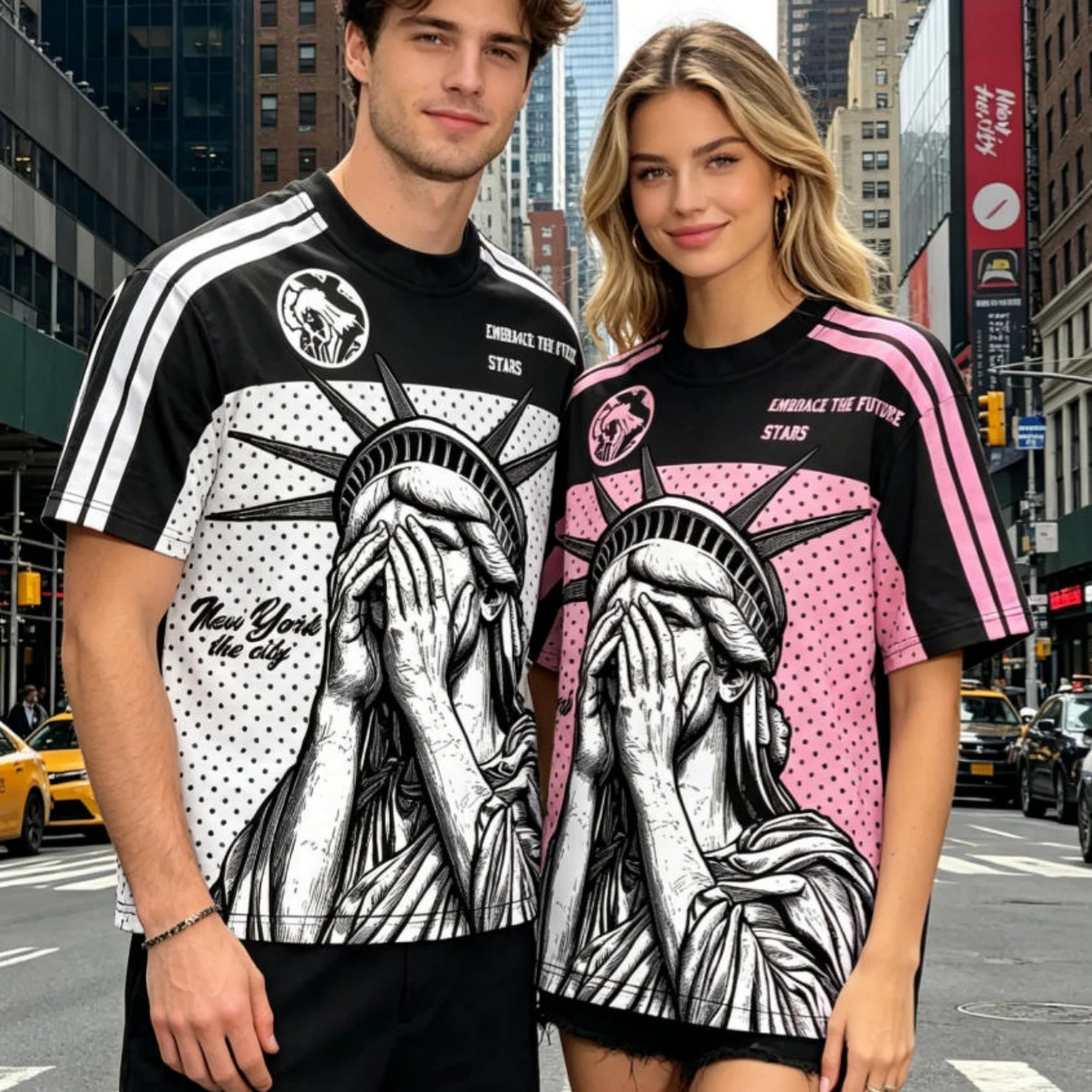 

2026 Summer New Sports Leisure Fashion Street Outdoor 3D Digital Printed Soft Comfortable Breathable Men's/Women's Loose T-shirt