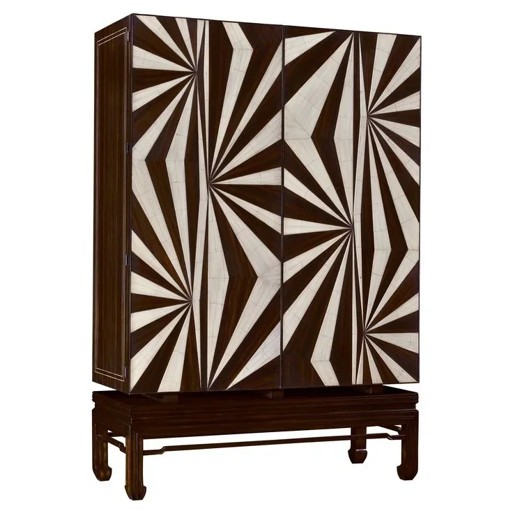 Hotel lobby lockers, solid wood decorative display cabinets