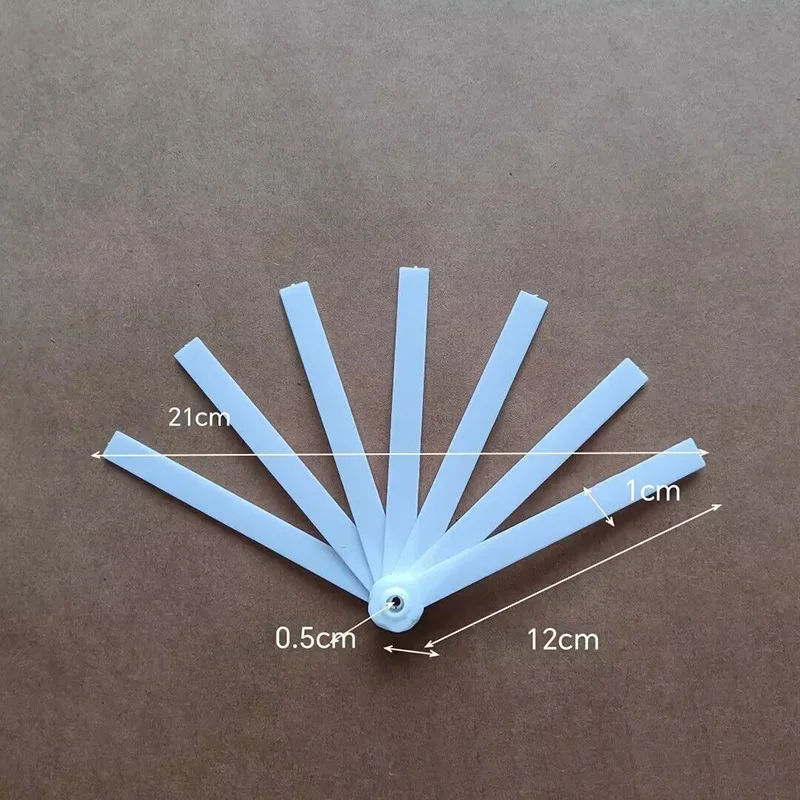 50pcs Foldable Plastic Fan Ribs Decorative Handheld Kit Frame Kids DIY Crafts Handmade Portable Folding Hand Fans