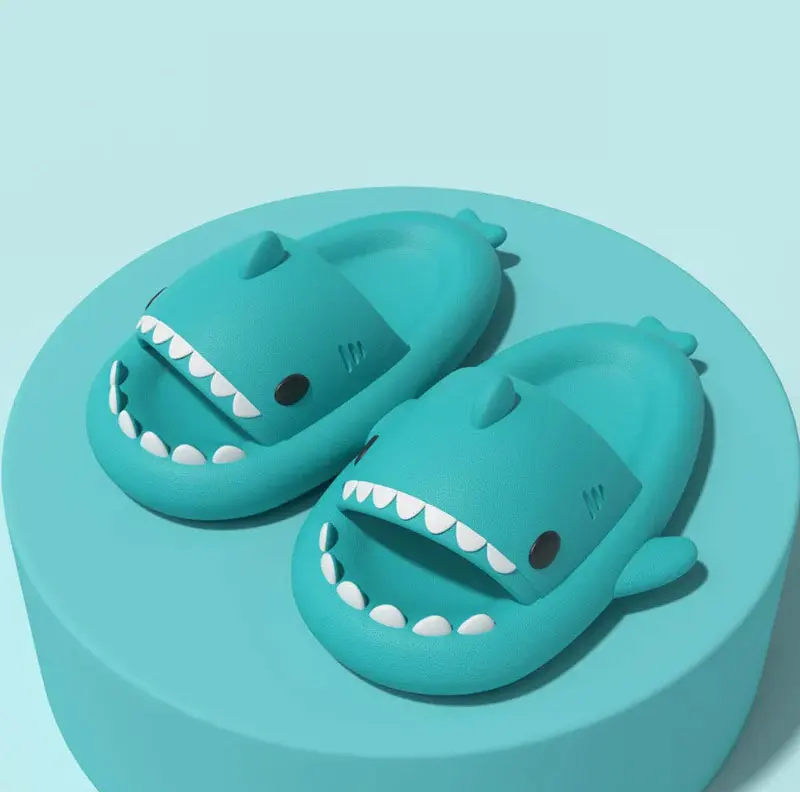 Kinder Schuhe Hausschuhe Shark Flip-Flops Weiche Sohle Cartoon Slipper Frauen Mann Badezimmer Sandale EVA Nicht-slip Kinder Schuhe sandalen – Detail 9
