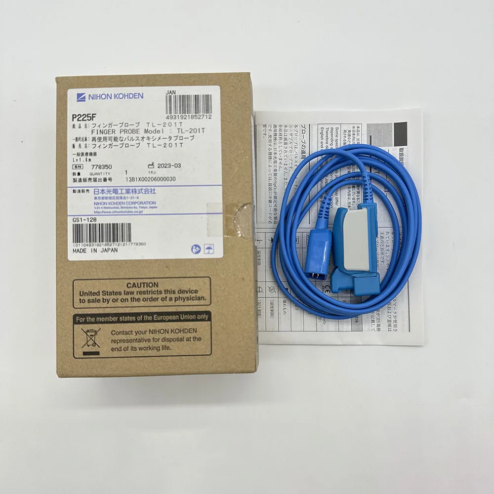 

2025Original TL-201T Nihon Konden P225F Adult SpO2 Sensor