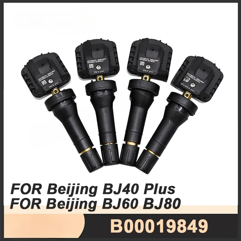 

4PCS Tire Pressure Monitoring Sensor For Beijing BJ40 Plus BJ60 BJ80 2020-2025 TPMS Sensor B00019849 433MHZ