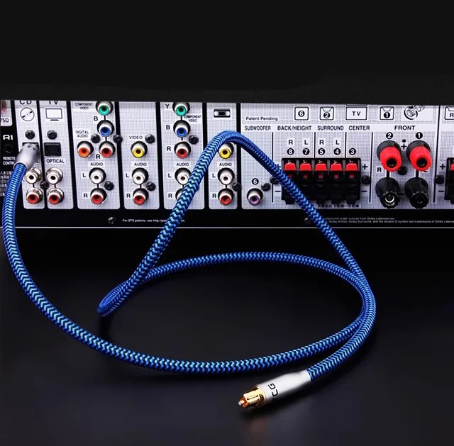 SPDIF เครื่องขยายเสียงดิจิตอลสายโคแอกเชียล250 mbit/s สำหรับวิดีโอ HIFI CD TV DTS Dolby 5.1 7.1