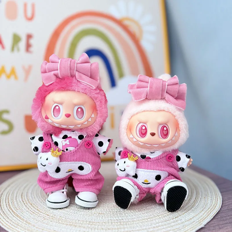 For 17cm Ropa Labubu Idol V1 V2 V3 kawaii Mini Doll Clothes Outfit Accessories Stylish Clothes Sports Leisure Suit Clothing Gift