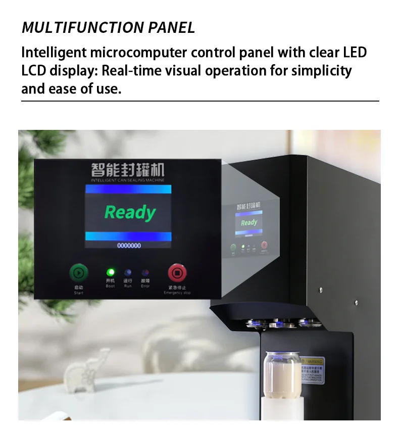 Commercial Semi Automatic Electric Can Sealing Machine Soda Can Sealing Machine With Cup Holder Bubble Tea Shop Can Sealer