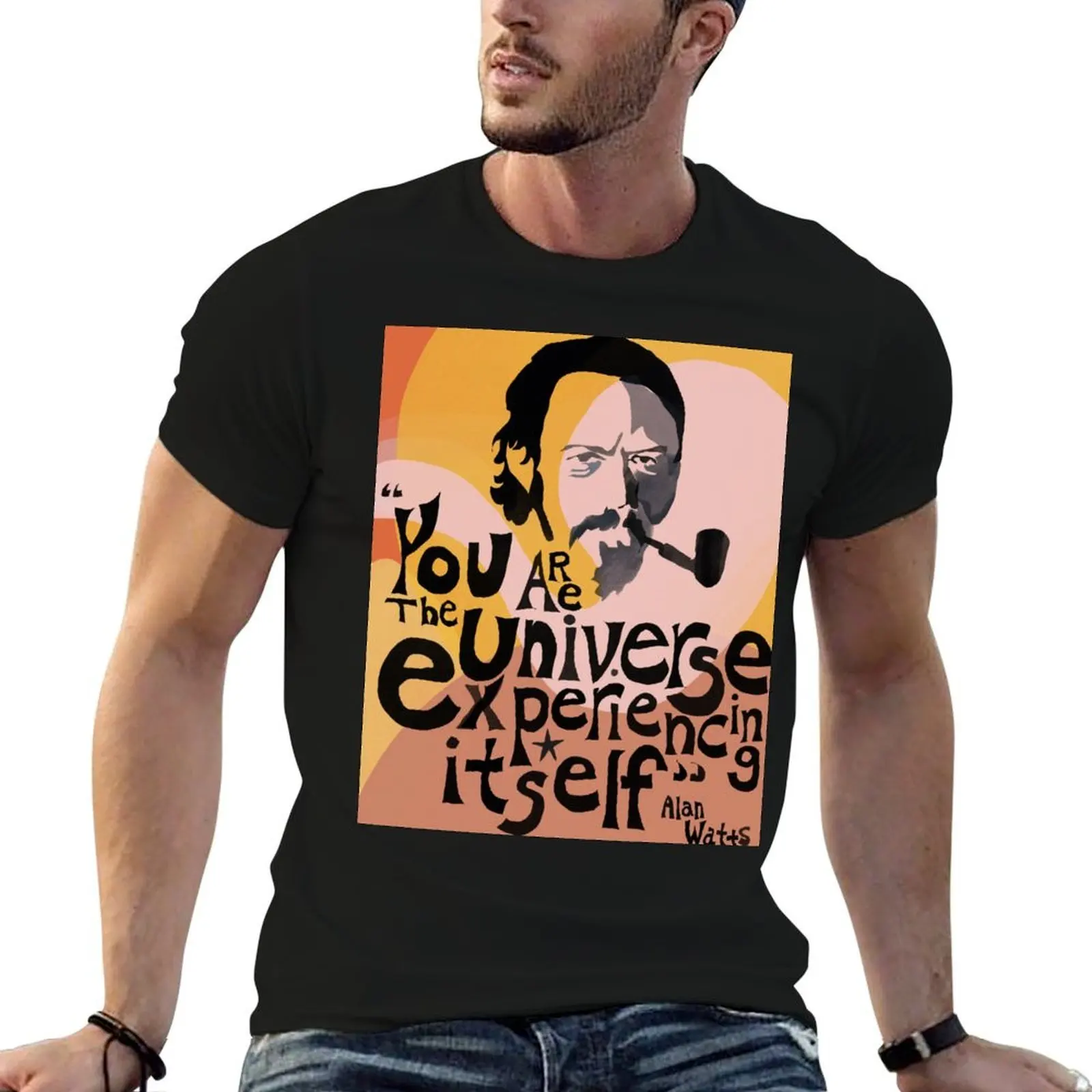 

Alan watts: you are the universe T-Shirt cotton t shirt man t shirt man cotton T-Shirt