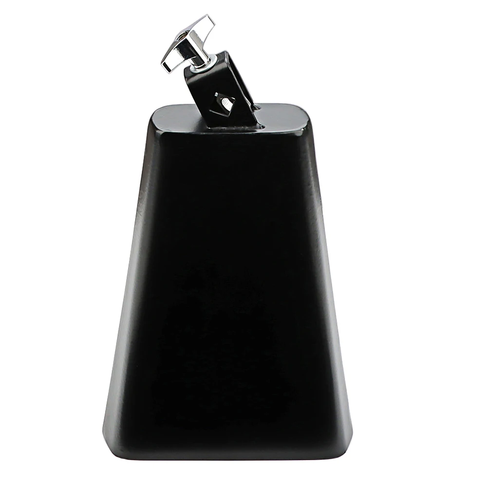 

Professional Black Cowbell 207mm Exquisite Craftsmanship Durable Drum Accessory Metal Percussion Instrument For Rhythm Training