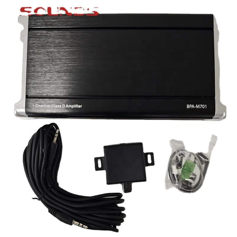 2025 1800W RMS Mini car audio amplifier class D car amplifier monoblock amplifier for subwoofer of car sound system