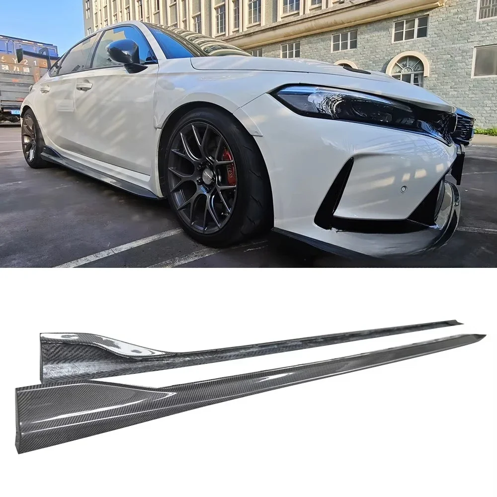 

VRS Style Dry Carbon Fiber Front Splitter Chin Spoiler Side Skirts for Civic 11TH FL5 Type R 2022-2023