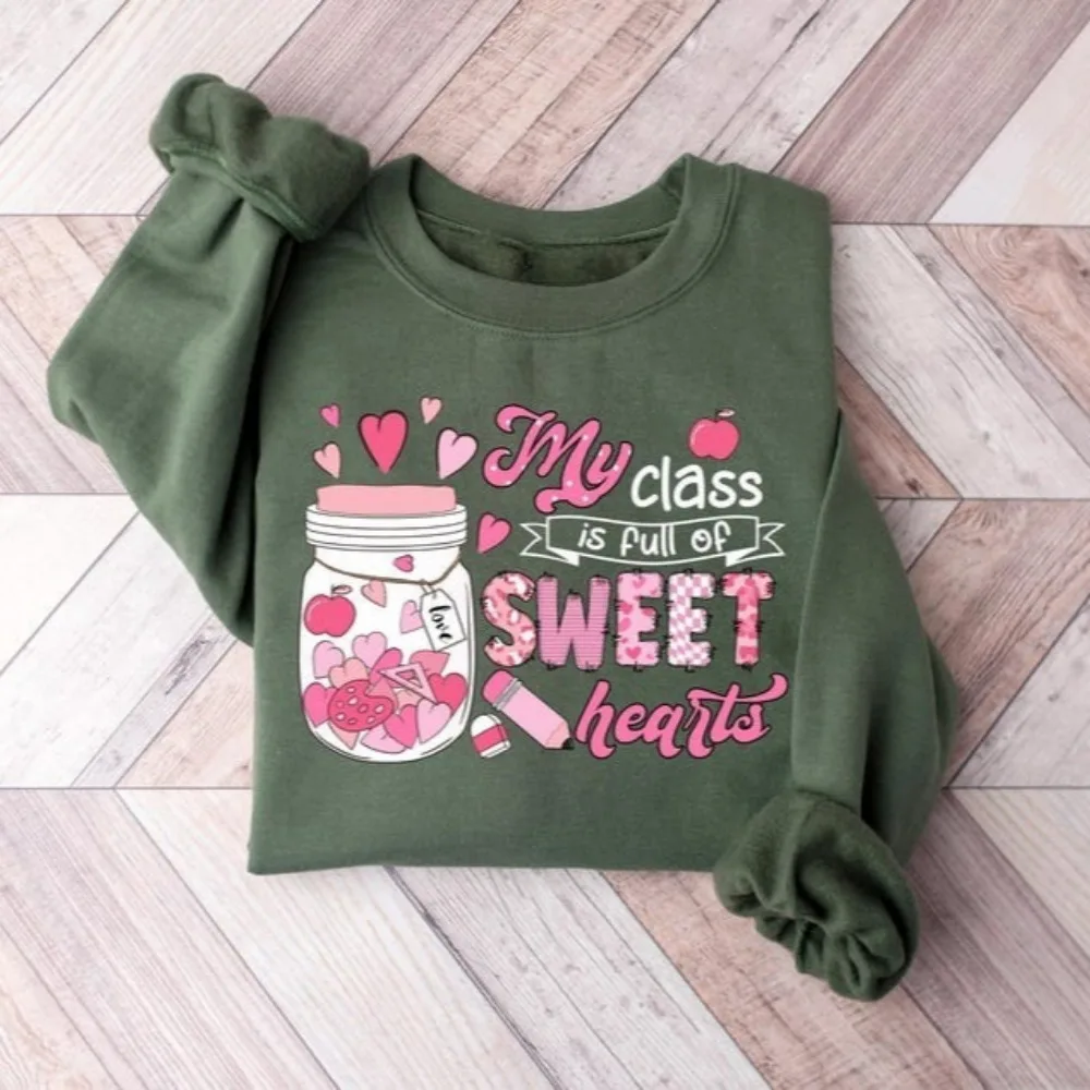 فدي هو الحبيب الكامل تعليم الحبيب عيد الحب هوديي الخريف والشتاء طويلة الأكمام ملابس الشتاء النساء قمم #4